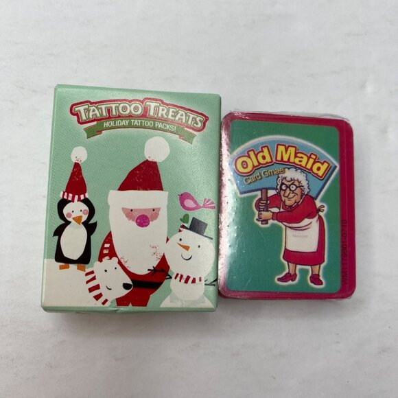 Holiday Time Christmas Activity Set Santa Snowman Pen Game Tablet Fake Tattoos - Picture 7 of 7